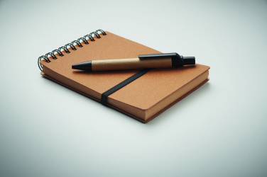 Logo trade promotional giveaway photo of: Recycled notebook with ball pen